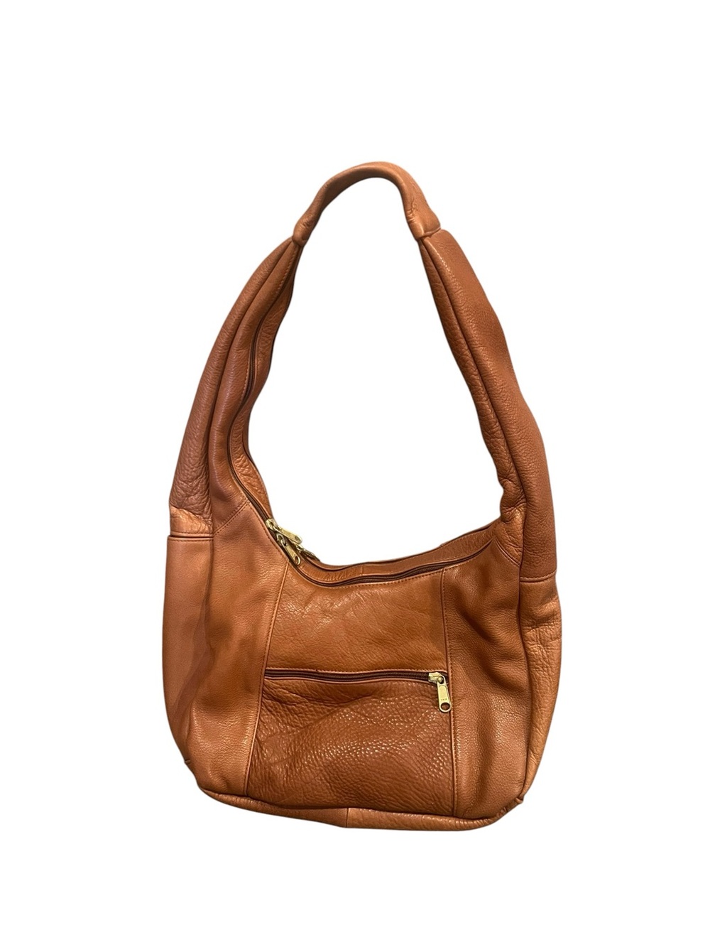 Coronado Leather Hobo Style Carry Concealed CCW Purse Handbag Shoulder Bag Brown